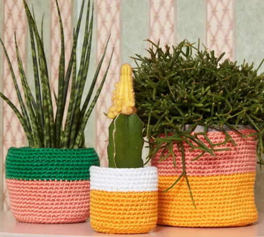 Häkelanleitung 3 Körbe