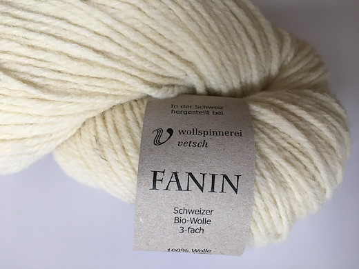 FANIN NATURWEISS (Schweizer Bio Schurwolle)