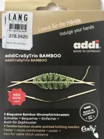 STRUMPFSTRICKNADEL ADDICRASY TRIO Bambus 24/2,5