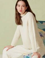 Strickanleitung Pullover mit kurzem Rollkragen
