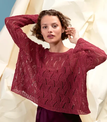 Strick-Set Ajour-Pullover Crealino