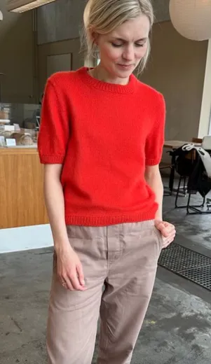 Strick-Set Kurzarmpullover Poppy Tee von PetiteKnit