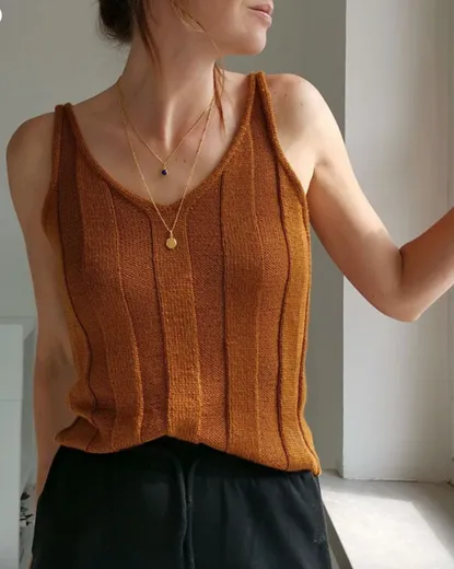 Strick-Set Sommer-Top Cécile von Susanne Müller