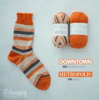 Scheepjes Socken-Set Gr. 35-38, orange-braun