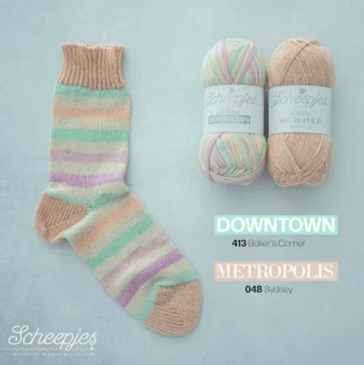 Scheepjes Socken-Set Gr. 35-38, pastell