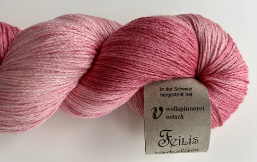 Feilis Merino Seide rosenquartz