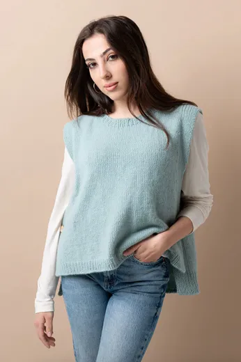 Strick-Set Pullunder VELVETY THROW von Pascuali