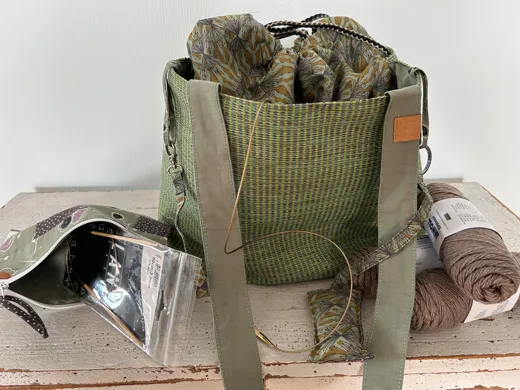 Strickprojekt-Tasche Grüne Fee