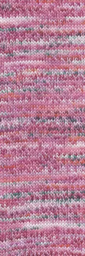 Footprints - pink/dark green/rose