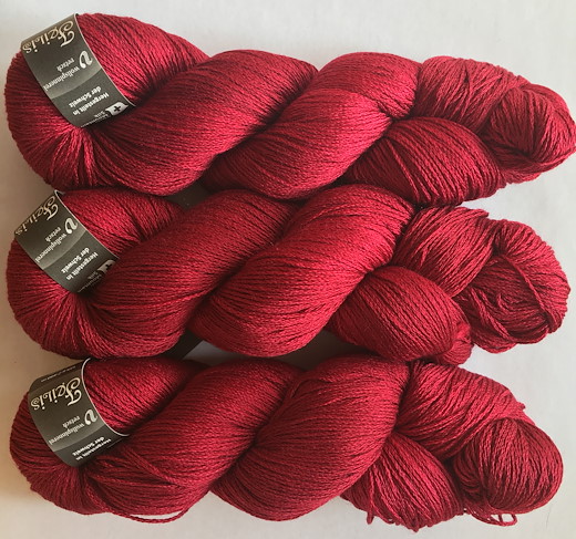 Feilis Merino Seide maroon