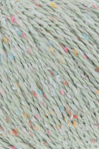 COTTON TWEED PASTELL GRÜN