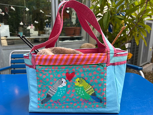 Strickprojekt-Tasche HERZENSPROJEKT