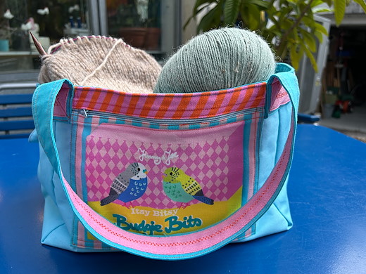 Strickprojekt-Tasche MASCHENGLÜCK
