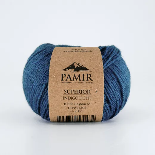 CASHMERE SUPERIOR INDIGO LIGHT
